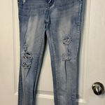 Wax Jean Women's Light Blue Ripped Skinny Jeans Photo 0