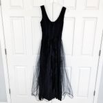 Loralie Original Vintage Sleeveless Black Lace Tulle Gown Size 12 Photo 9