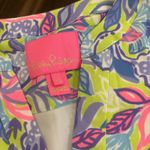 Lilly Pulitzer  Martine Dress Women's XS  Dew Drop Stay Fly V-Neck Green Lined Photo 2