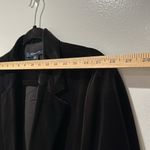 French Connection Velvet Single Breast Blazer Size large In Color Black Photo 8