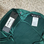 Motel Rocks Motel - Emerald Green Satin Women's Top Photo 3