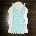 ZARA Light Blue Lace Bodycon Dress Photo 7