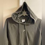 Gymshark  cropped training hoodie deep olive green Medium NWT Photo 3