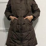 Michael Kors brown long quilted parka jacket Photo 2