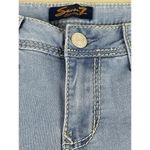 7 For All Mankind Seven  Powell Blue Knit Denim Shorts Sz 8 NWT Photo 13