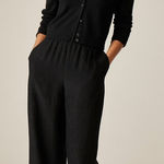 J.Crew  Featherweight 100% cashmere cardigan Black Size Small NWT Quiet Luxury Photo 0