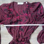 ALC Frank A.L.C. Embry Floral-Print Silk Mini Wrap Dress Photo 11