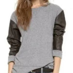 Current/Elliott  Stadium Sweatshirt Size 1/Medium Chic Casual Minimalist Photo 0