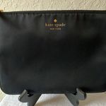 Kate Spade : Black Nylon Zip Top Pouch Photo 2