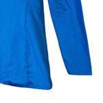 Under Armour ColdGear Fitted Mock Neck Top Womens M Blue Thermal Athleisure Photo 3