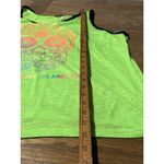 South Padre Island Souvenir Tank Top Large Neon Green L Pacific Surf Black Photo 4