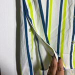 Anthropologie  Striped Shirt Dress - Blue, Green, White Photo 6