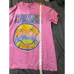 Nirvana Pink Bleach Short Sleeve Crew Neck Tee Unisex Size Small Music Retro Photo 5