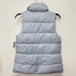 Old Navy  Womens Puffer Vest Size XS Gray Fleece Lined Full Zip Outdoor Fall Photo 5