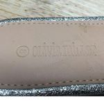 Olivia Miller  Slide Sandal Womens 8 Silver Glitter Retro Slip On Open Toe Casual Photo 6