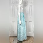 Belle Badgley Mischka ELEGANT MAXI BLUE FLORAL BALLGOWN DRESS SIZE 4. Photo 1