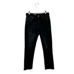 Pilcro Anthropologie Black Distressed Vintage Straight Jeans Boho Womens Size 28 Photo 1