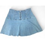 Free People | 12 | Women's Highlands Denim Skirt Short Mini Denim Blue Jean Photo 3