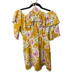 Floral print Cupcakes and Cashmere Fonda Ruffle Detail Floral Print Dress, Yello Yellow Size XS Photo 5
