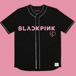 BLACKPINK 16 OFFICIAL DEADLINE TOUR Baseball Jersey NEW size XL w sticker Pack Black Photo 1