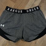 Under Armour  Women's Charcoal and Black Athletic Shorts sz Medium Photo 0