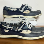 Sperry Women's  TOP-SIDER Summer Boat Shoes STS83621 Size 10 Navy Blue & White Photo 0