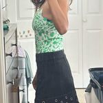 ZARA green leopard printed women cami top bodysuit/S Photo 5