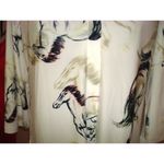 New Womens Attitudes by Renee Shirt Polo Dress SP Small Petite Horses White Blac Size undefined Photo 3