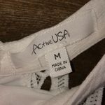 Active USA  White Knit halter romper size Medium Photo 2