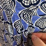 Boden slub cotton seashell print high waist plunge neck mini dress size 4 Photo 9