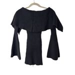 House of Harlow 1960 Akari Off Shoulder Sweater in Black X Photo 6