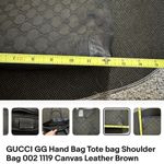 Gucci Black Tote Hand Bag with Iconic GG Design Photo 10