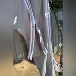 Adidas  Gray Track Pants with White Stripes Sz S Photo 3