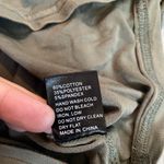 POL NWOT  Olive Green Washed V-neck Crop Tee size Small Photo 3