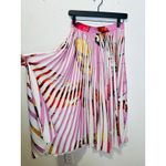 THEBE MAGUGU Pink Abstract Fish Chips Pleated Plissé Maxi Skirt Size Small Photo 9