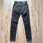 R13  High Rise Skinny Jeans in Morrison Black Size 25 Photo 11