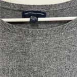 American Eagle  Knit Long Sleeve Fit Flare Sweater Dress Size Small Grey Photo 3