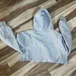 Champion  gray pullover cropped hooded sweatshirt Photo 3