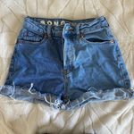 Two tone Jean Shorts Blue Size 24 Photo 0