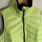 Calvin Klein Lime Green and Black full zip jacket vest down size XL ladies Photo 3