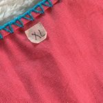 Mexican Embroidered Coral Floral Caftan Shift Oaxacan Peasant Boho Dress XL NWOT Orange Photo 7