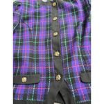 Vintage Tina Barrie Women’s Size 16 Jacket Blazer Purple Classic 80s USA Made Black Photo 8