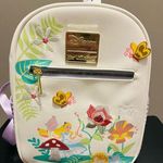 Her Universe Disney Alice in Wonderland Floral Gingham Mini Backpack Photo 1