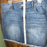 1822 Denim Blue Jean Skirt NWT Frayed Hem Mini Short Photo 8