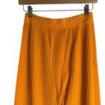 Nanushka Orange Ribbed Knit Wide Leg High Rise Pull Photo 5
