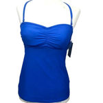 Athleta NWT  Bandeau Tankini‎ Swim Top Caspian Blue Photo 2