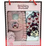 Strawberry Shortcake Women's Knit Slipper Sock and Cozy Crew Gift Set NWT Pink Photo 0