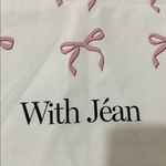 With Jean  Tote Bag with Pink Bow Accents Photo 2