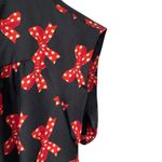 Love moschino  Black Red Bow Print Bow Neck Tie Dress size 12 Photo 4