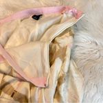 Gap 100% silk pleated skirt Women’s size 4 Geometric Print Lined Light Pink Tan Photo 8